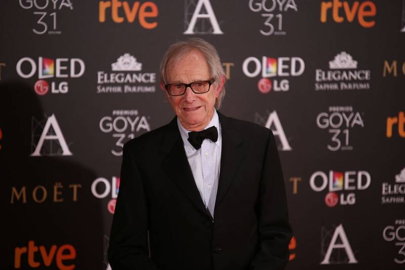 Ken Loach en los Premios Goya 2017. Ruben Ortega. Fuente Wikipedia