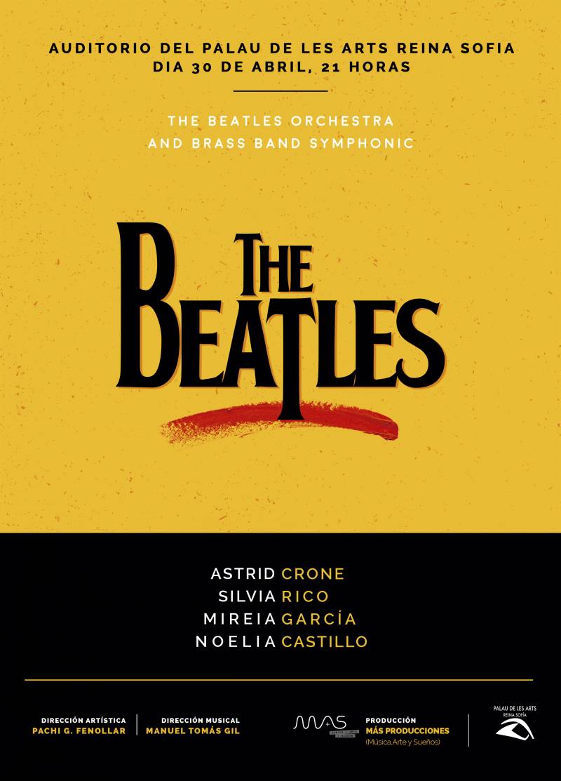 Cartel del concierto The Beatles