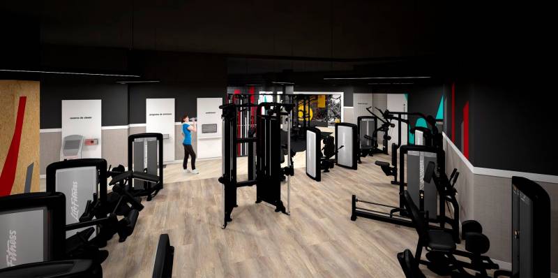 Ilustración Interior Synergym Valencia Constitución