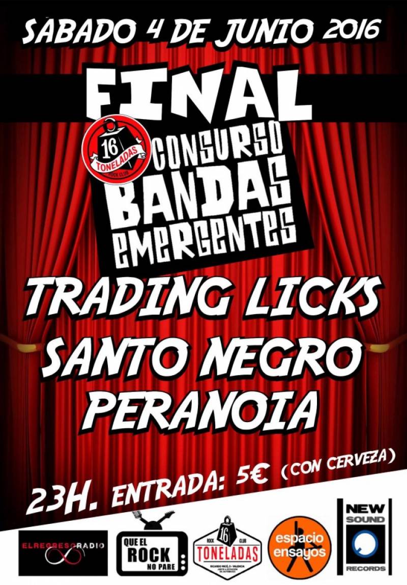 Cartel promocional de la final que tendrá lugar el 4 de junio en el 16 Toneladas : : 16T