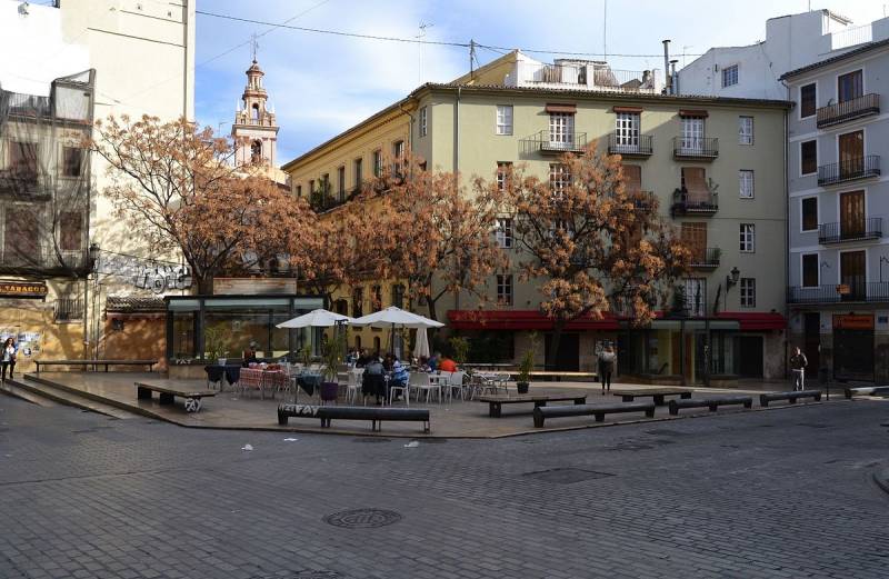 Plaza de San Agustín, València./ EPDA