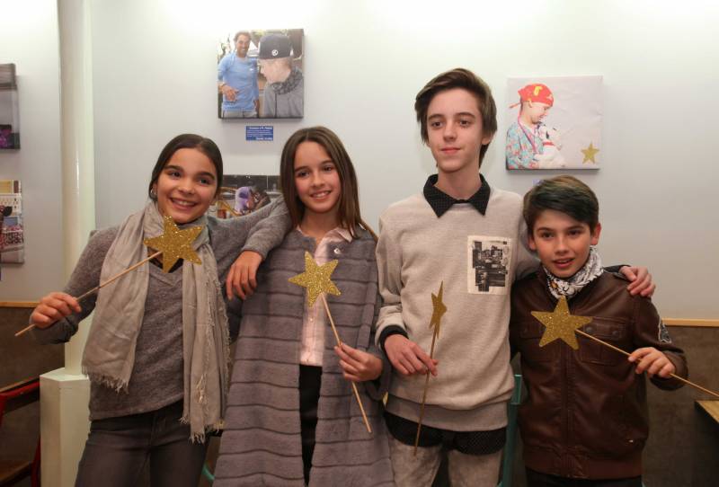 Nuria, María, Manuel y José Enrique