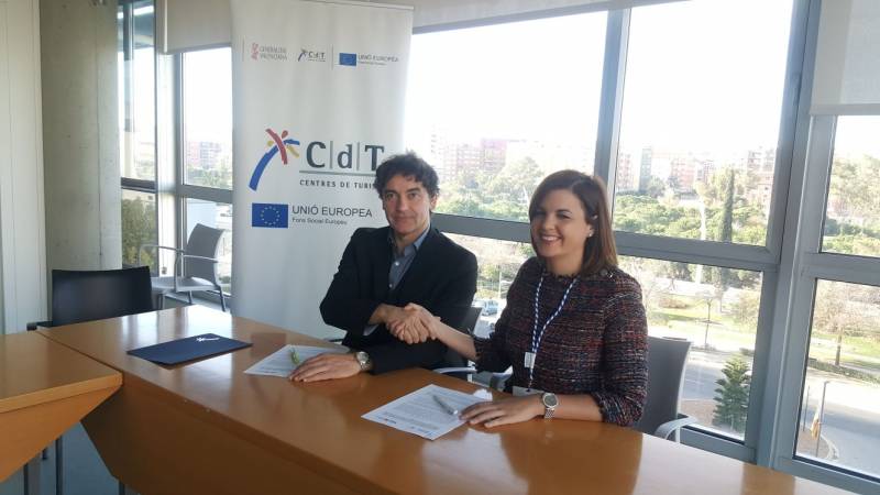 Francesc Colomer y Sandra Gómez