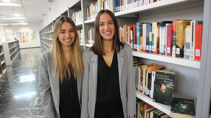 Las jóvenes emprendedoras en la Biblioteca Eduard Escalante