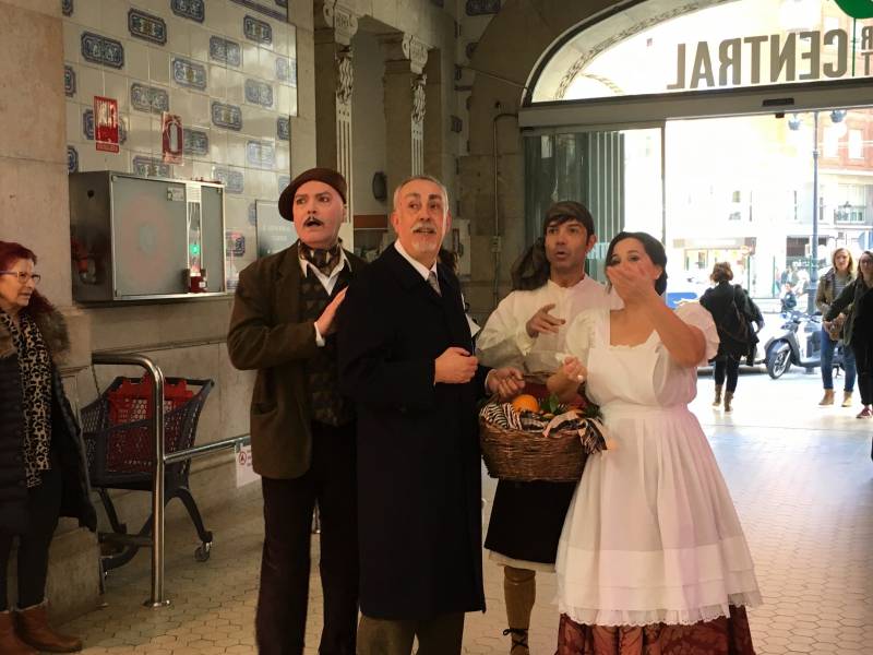 Pequeña muestra en el Mercado Central de 