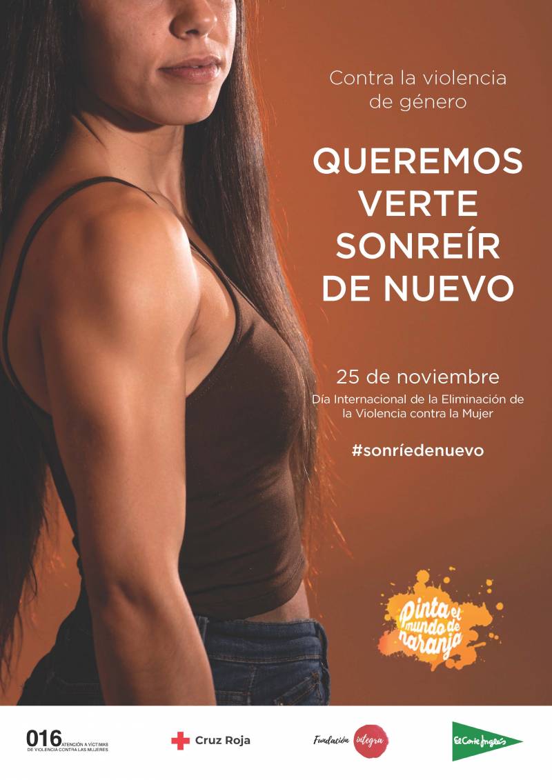 Cartel del 25N de El Corte Inglés