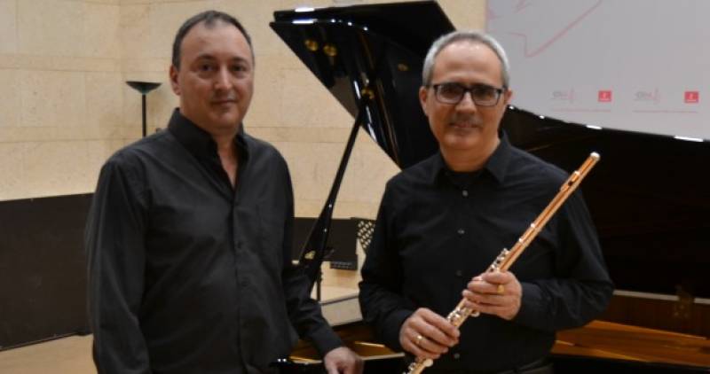 El pianista Ángel Torres y el flautista Antonio Cuenca