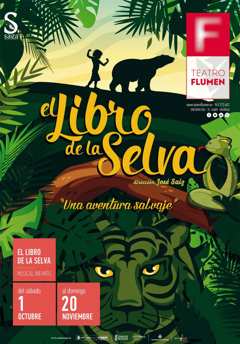 Cartel del musical El Libro de la Selva