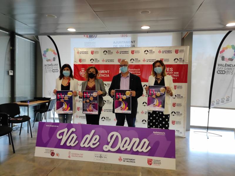 Presentació del Dia de la Dona en la Pilota.