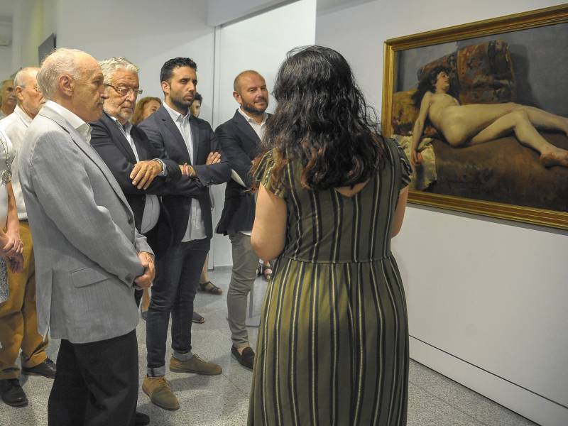 Toni Gaspar, Rafael Alcón y Darío Moreno en la inauguración de 