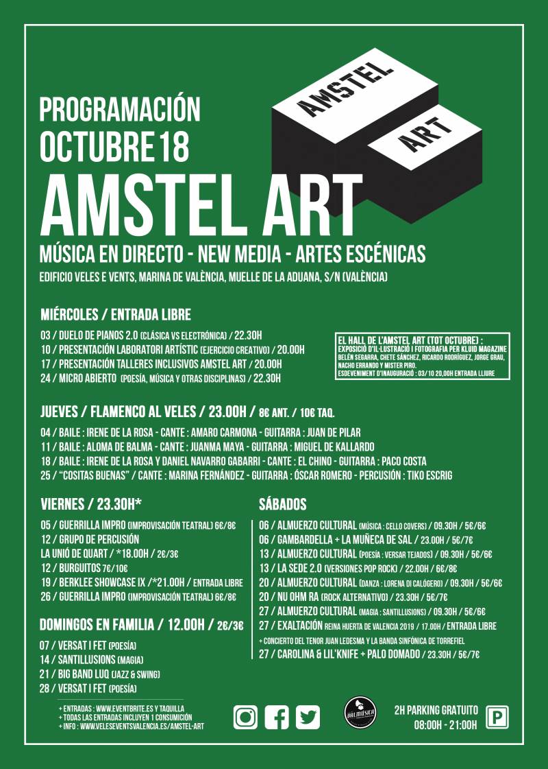 CARTEL OCTUBRE AMSTEL ART