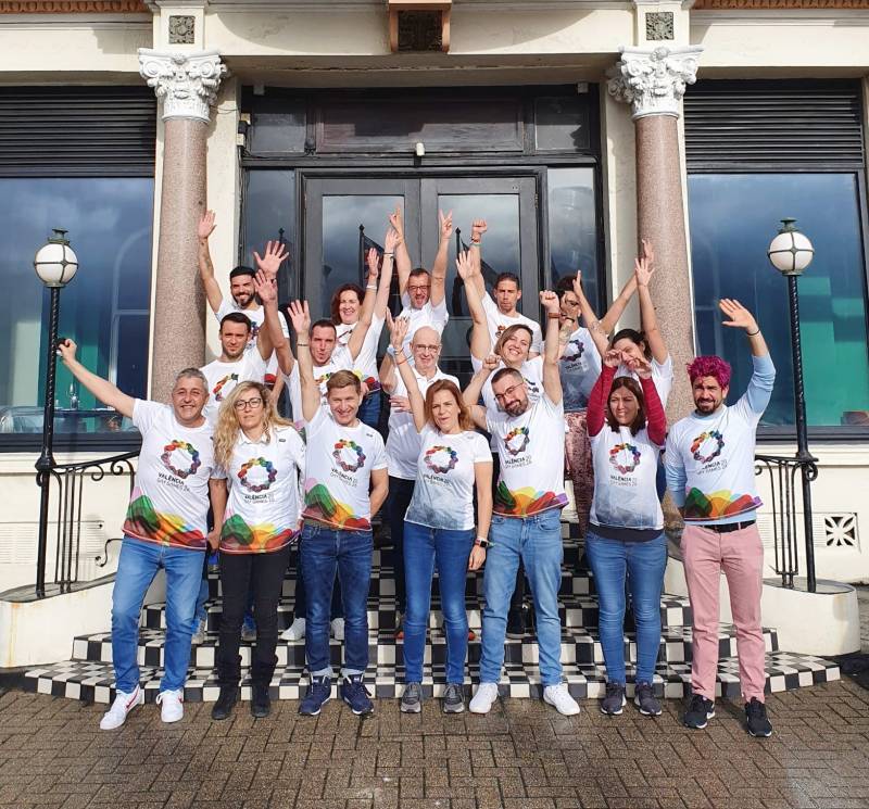 Delegación de los Gay Games en Brighton.