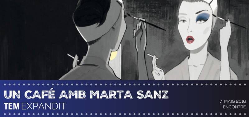 Cartel de un café amb Marta Sánz. // viu valència