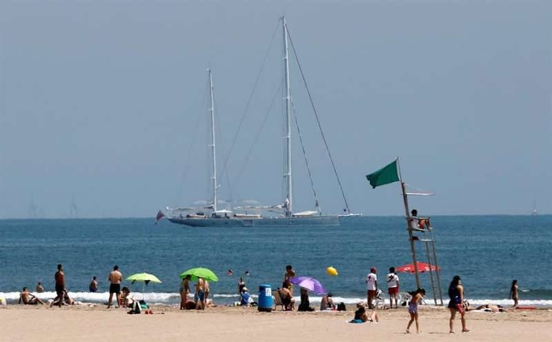 Una playa de la ciudad de Valencia. EPDA