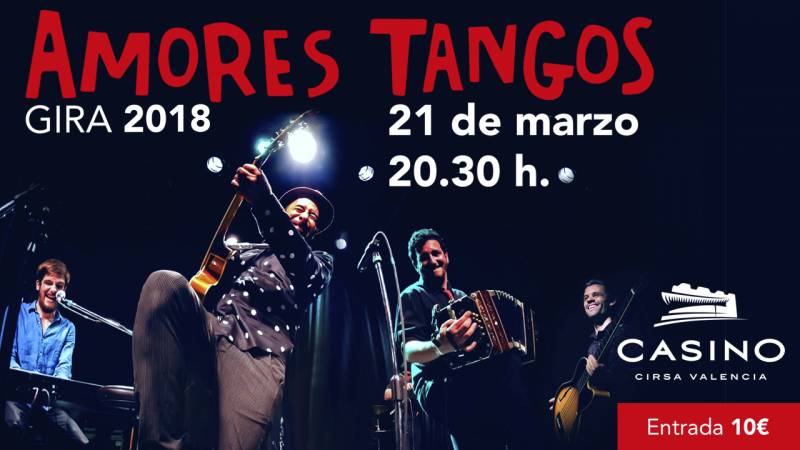 Concierto Amores Tangos Casino Cirsa Valencia