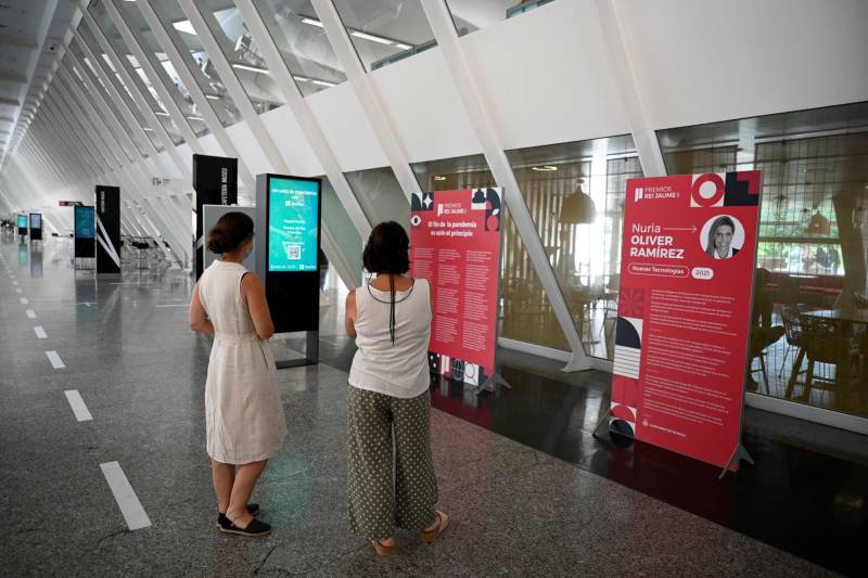 La exposición dedicada a los Premios Jaume I 2021 en València. EPDA