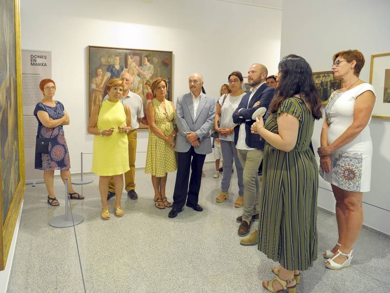 Momento de la inauguración de la exposición 