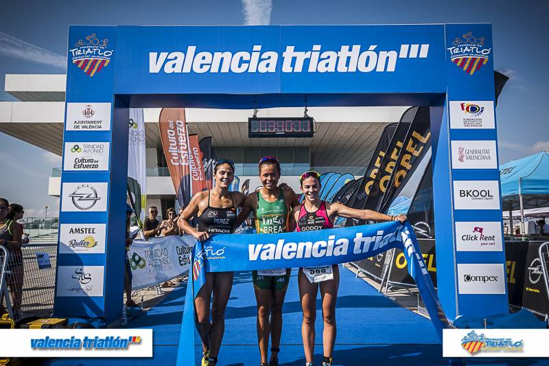 Primeras clasificadas Triatlón femenino 