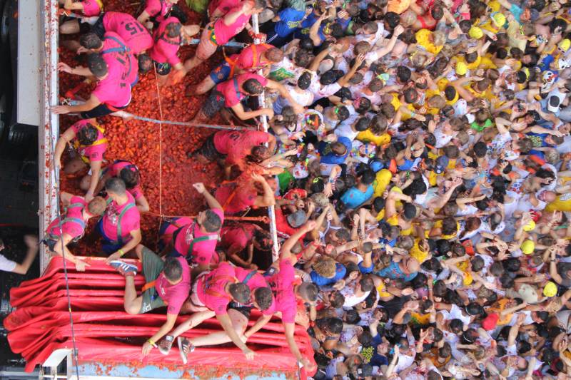 Rueda de prensa para la presentación de La Tomatina de Buñol.