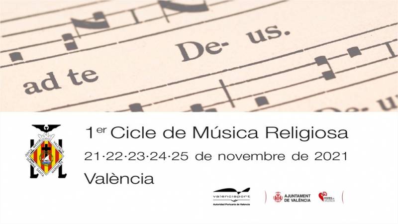 Cartel del Ciclo de Música Religiosa.