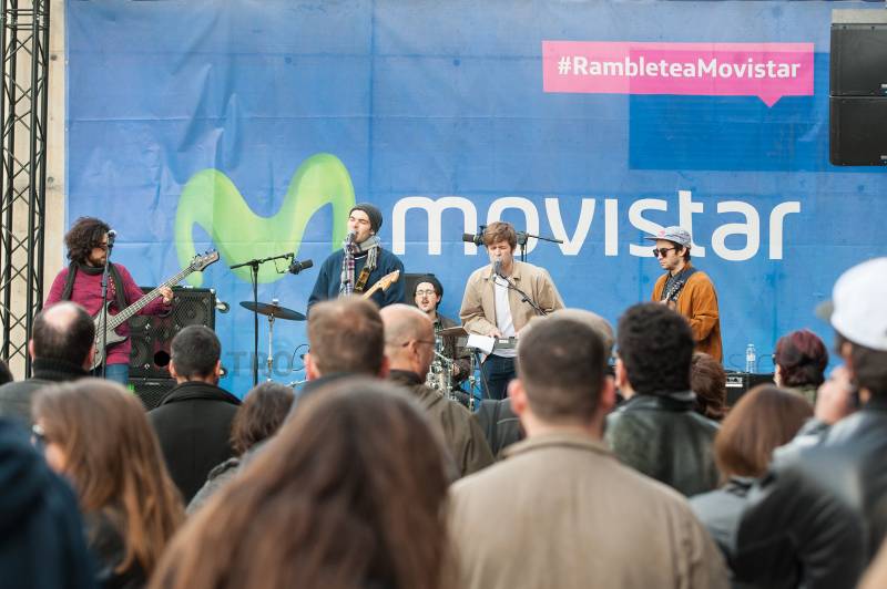 Foto de la final de la pasada edición (Actuación del grupo La Biere Ganchosa) 