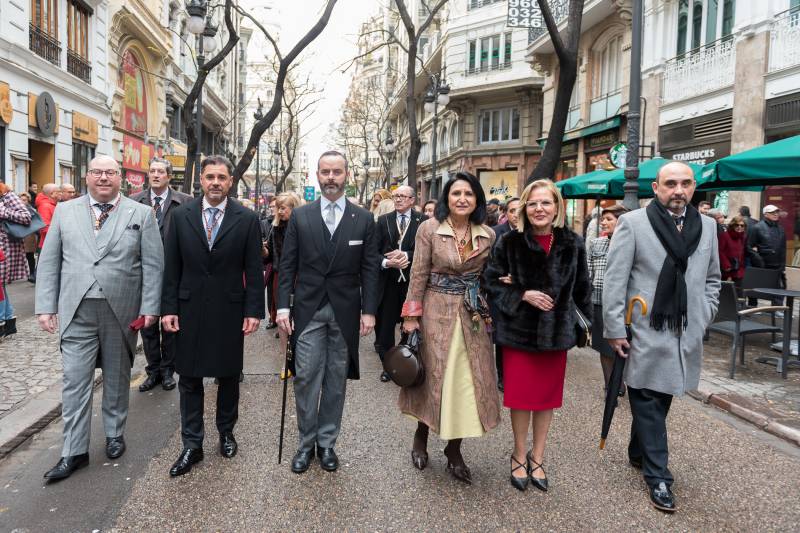 Momento de la procesión cívica