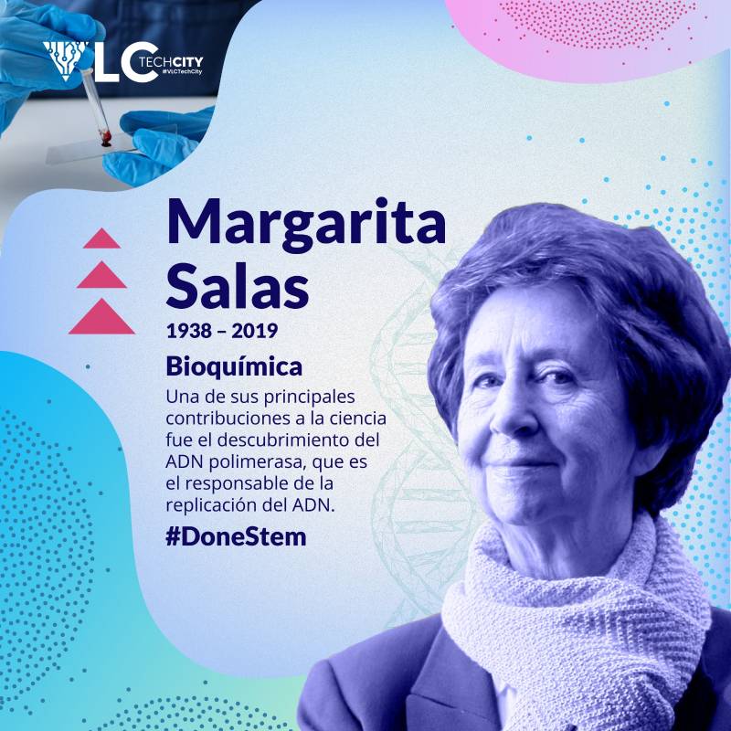 Cartell promocional de Margarita Salas. EPDA.