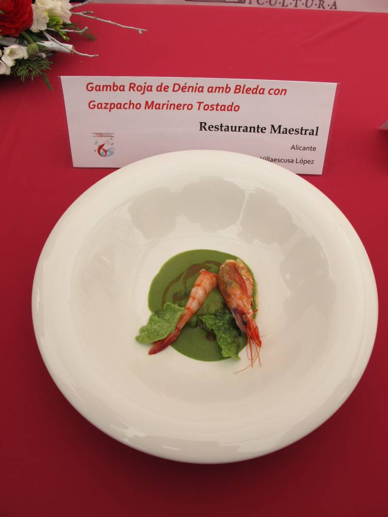 Plato ganador del concurso