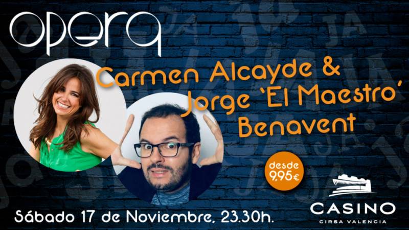 Carmen Alcayde y Maestro Benavent 17 noviembre Casino Cirsa Valencia