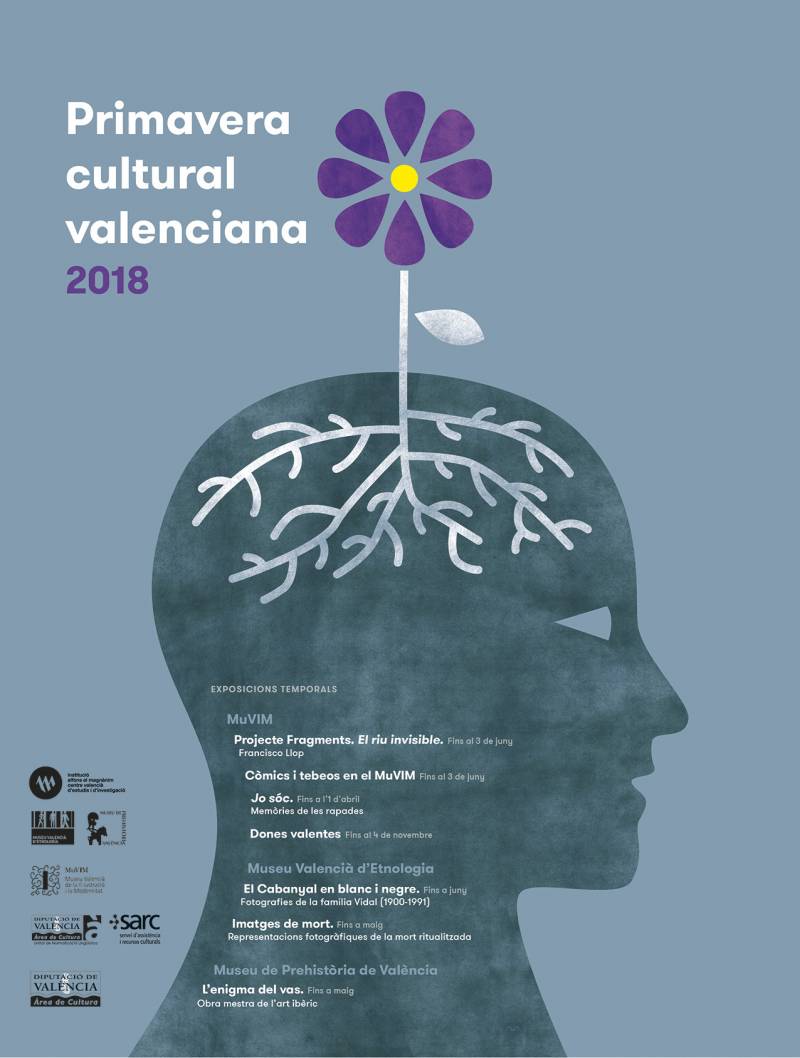 Cartel de la campaña Primavera cultural valenciana 2018