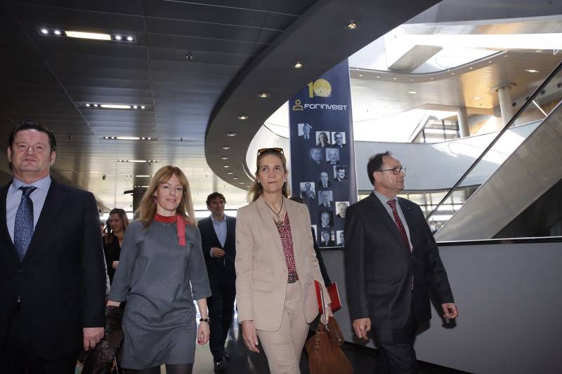 La infanta Elena ayer en Forinvest