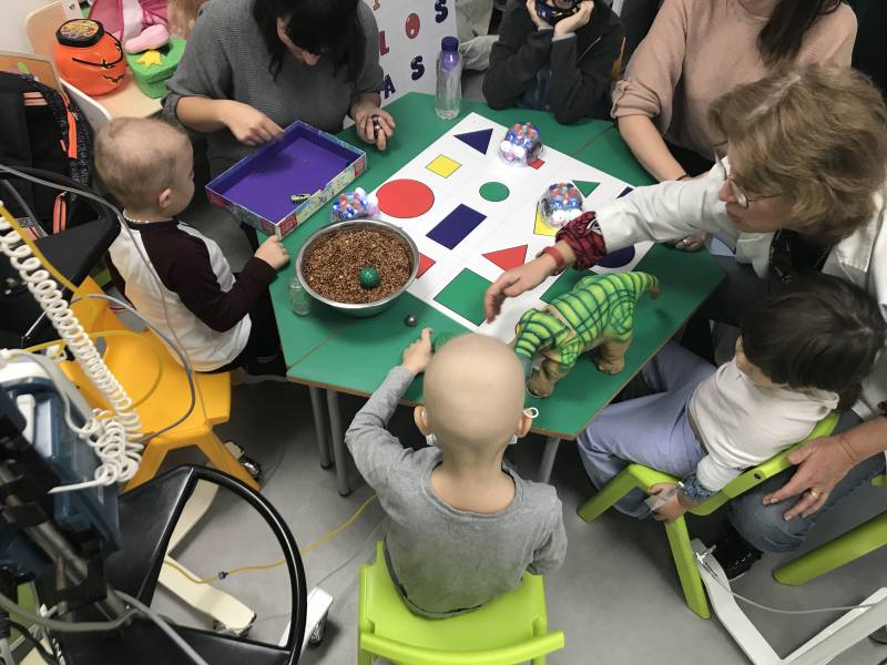 Niños y niñas ingresados en el Clínico, taller 