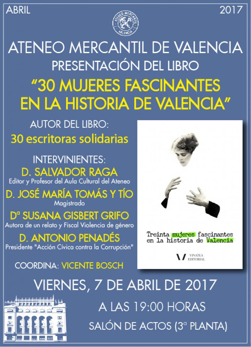 Cartel de la presentación del libro