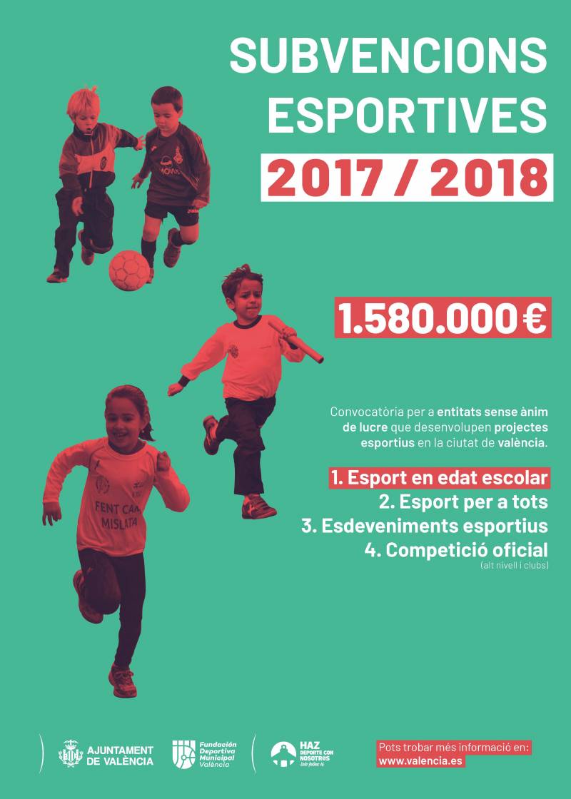 Subvenciones 2017-2018 Esport en edat escolar
