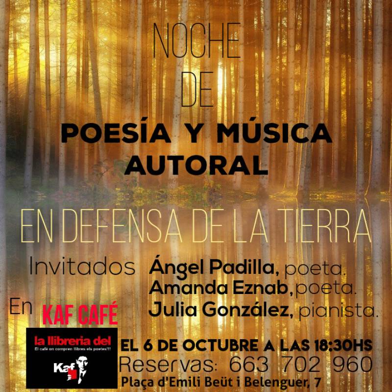 Cartel de la presentación del próximo 6 de octubre.