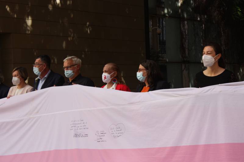 Instituciones valencianas firman la bandera trans. EPDA