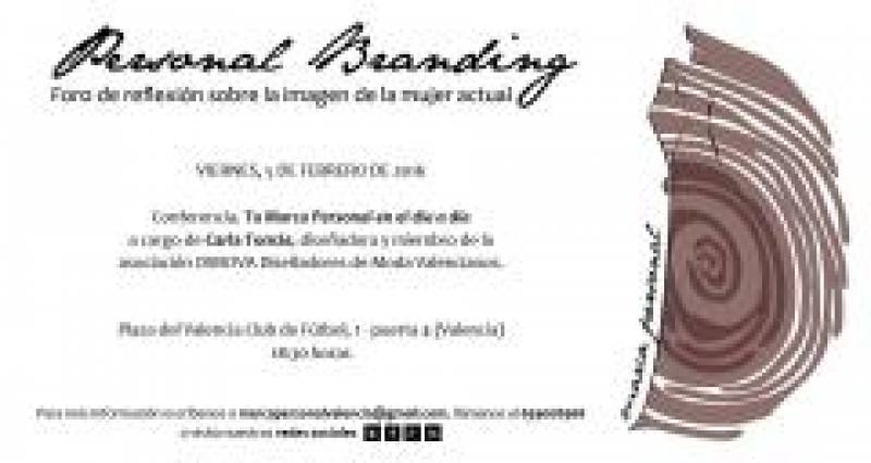 Cartel informativo de Personal Branding. //Viu València