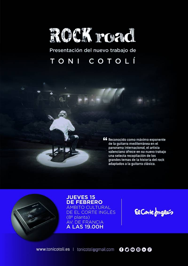 Cartel presentación El Corte Inglés, Toni Cotolí