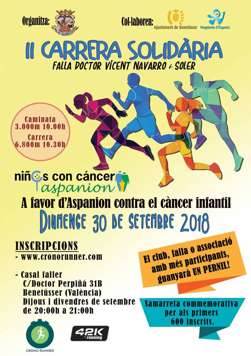 Cartel carrera solidaria Benetusser 