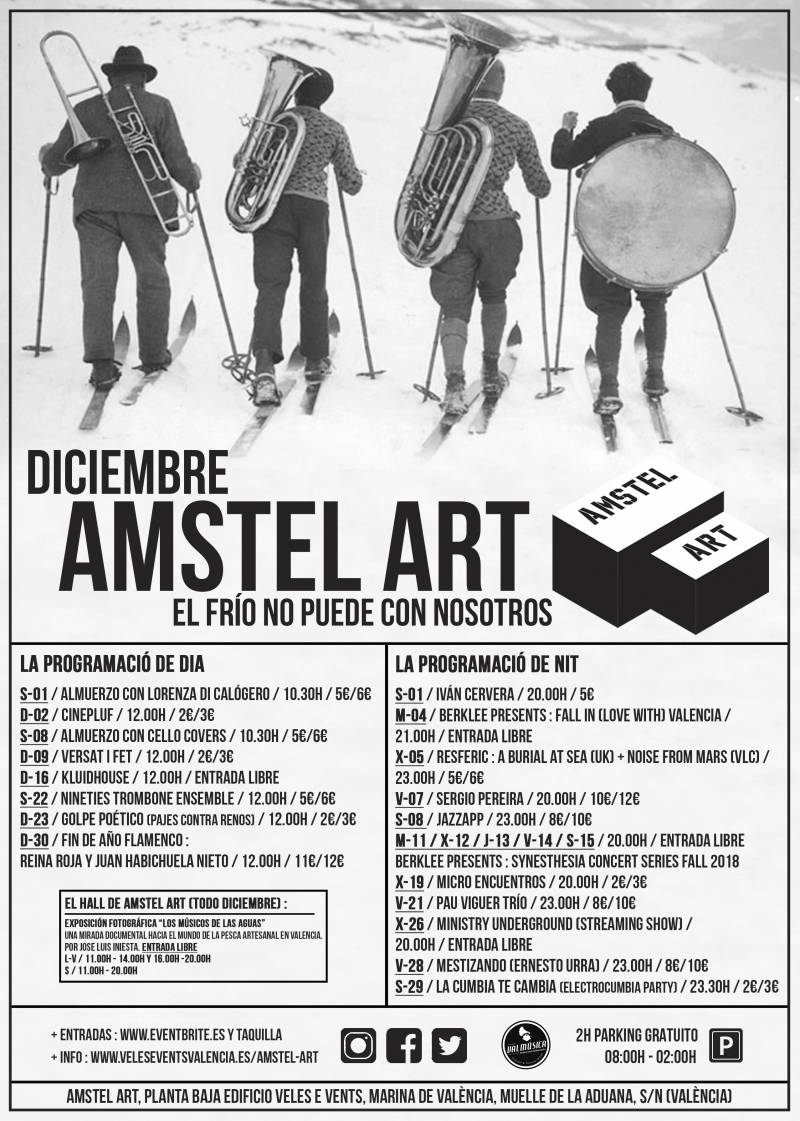 CARTEL DICIEMBRE AMSTEL ART