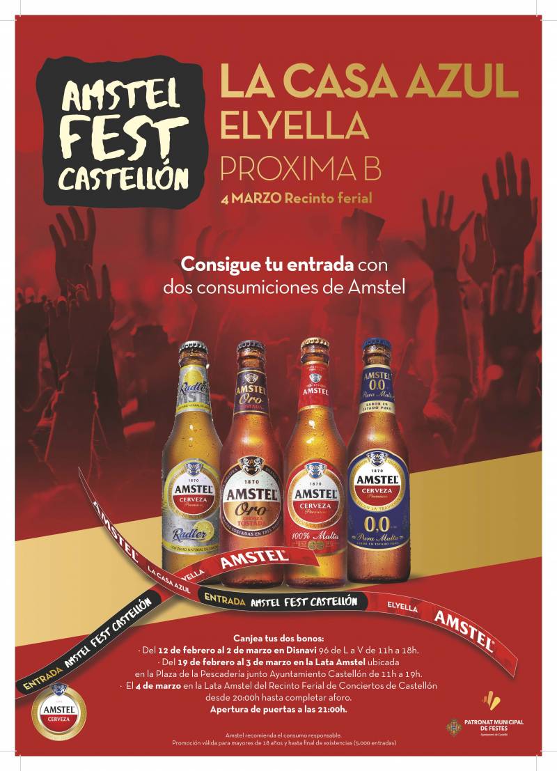 Cartel Amstel Fest Castellón