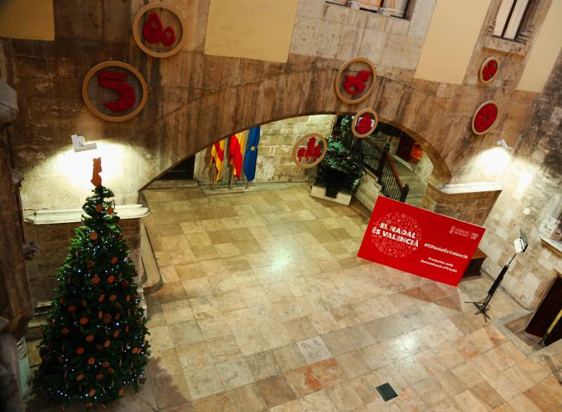 En el Palau de la Generalitat  ya es Navidad