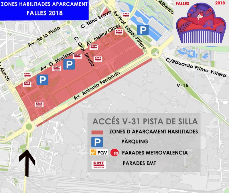 Aparcament V-31 Falles 2018