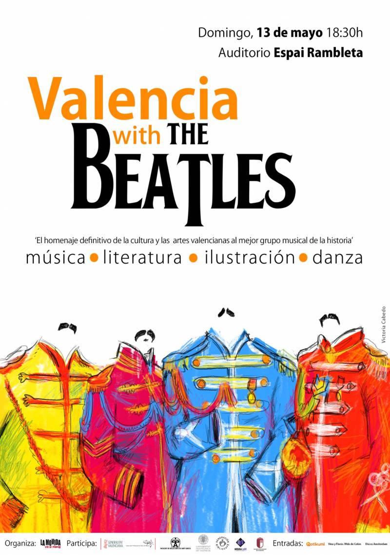 Cartel Valencia with The Beatles