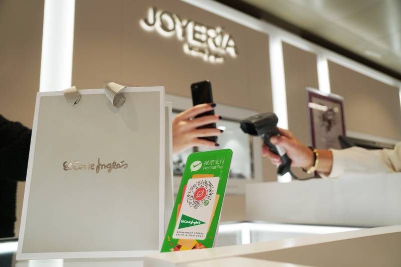 WeChat Pay en El Corte Inglés