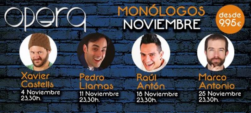 Monólogos de Opera noviembre 2017 Casino Cirsa Valencia