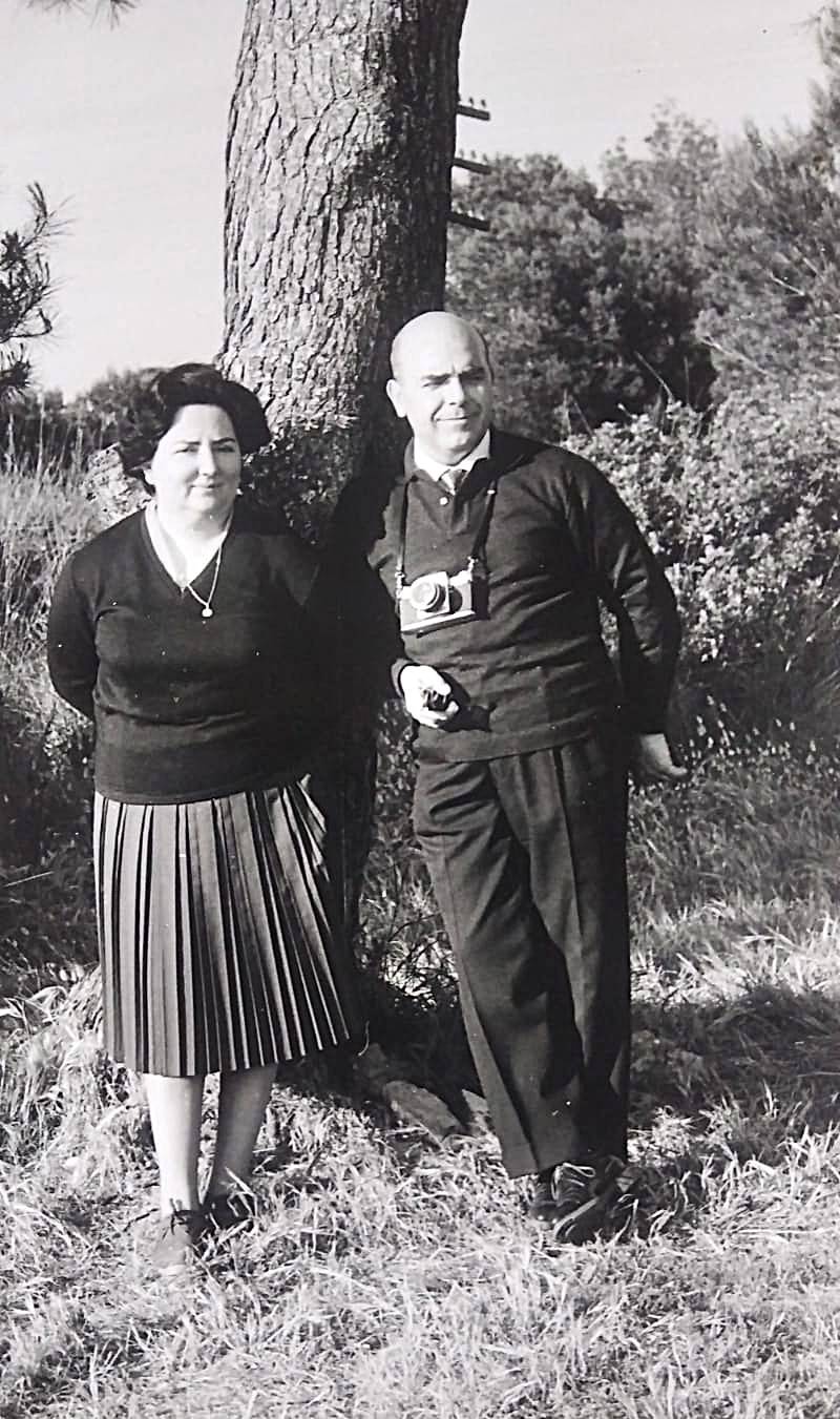 El autor y su mujer, Martita