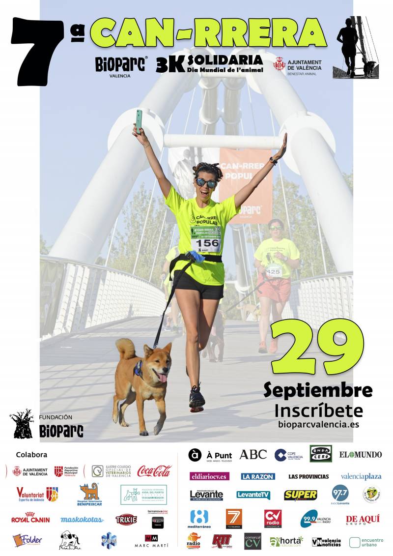 Cartel 7ª CAN-RRERA BIOPARC Valencia Cartel 7ª CAN-RRERA BIOPARC Valencia