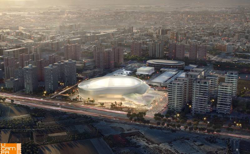 Simulación del proyecto Valencia Arena