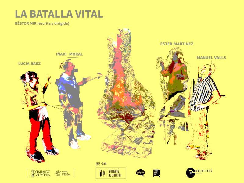 Cartel obra La batalla Vital